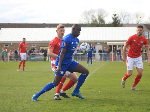 Brackley Town 0 Boston United 1. Photo: Oliver Atkin