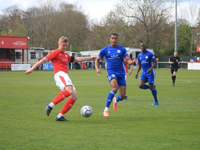 Brackley Town 0 Boston United 1. Photo: Oliver Atkin