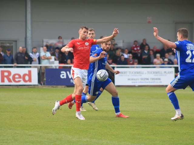 Brackley Town 0 Boston United 1. Photo: Oliver Atkin
