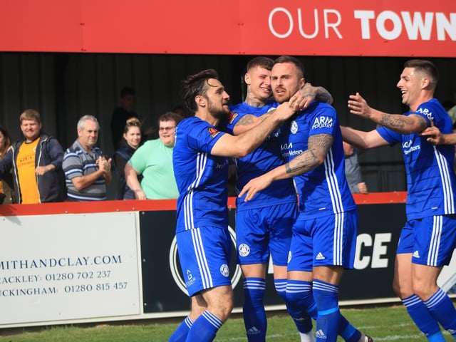 Brackley Town 0 Boston United 1. Photo: Oliver Atkin