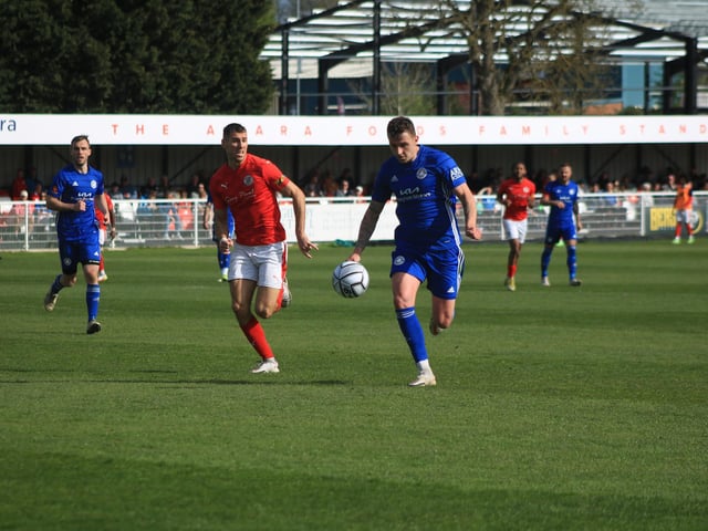 Brackley Town 0 Boston United 1. Photo: Oliver Atkin