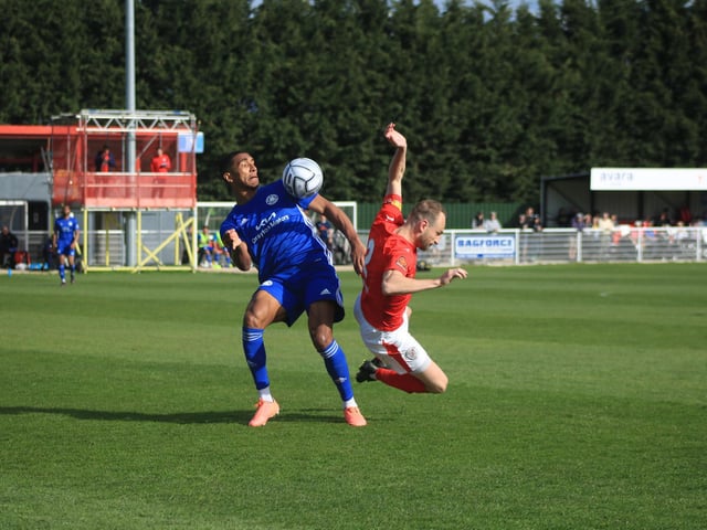 Brackley Town 0 Boston United 1. Photo: Oliver Atkin