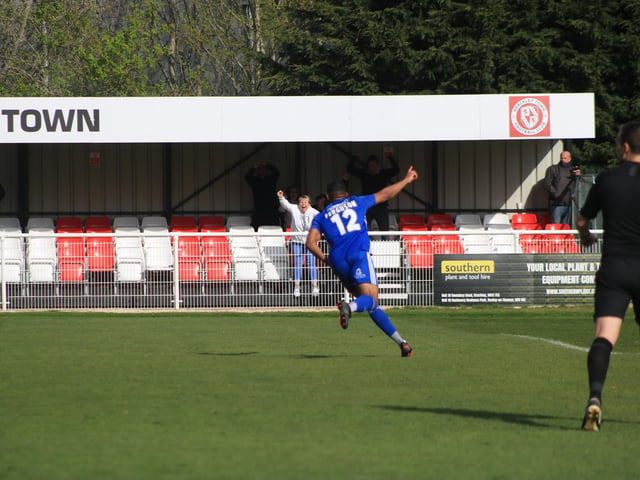 Brackley Town 0 Boston United 1. Photo: Oliver Atkin