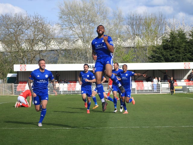 Brackley Town 0 Boston United 1. Photo: Oliver Atkin