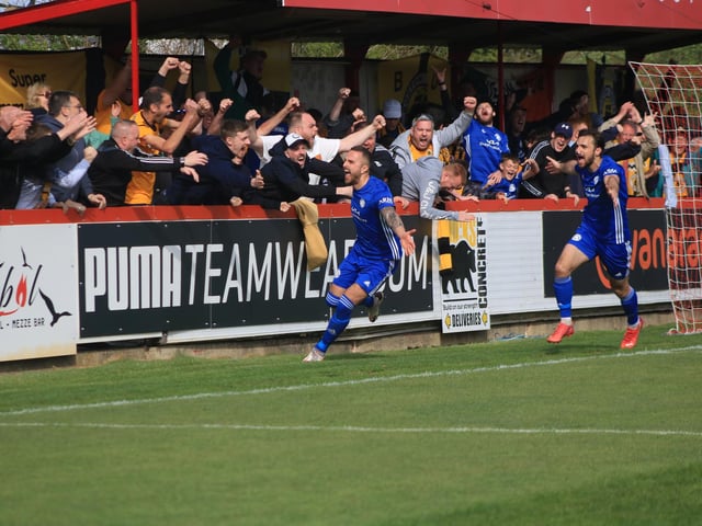 Brackley Town 0 Boston United 1. Photo: Oliver Atkin