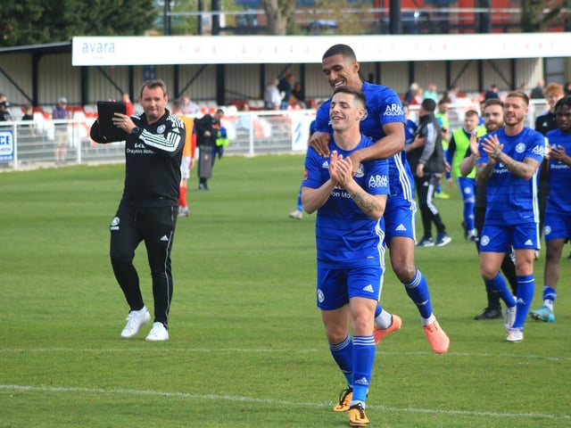Brackley Town 0 Boston United 1. Photo: Oliver Atkin
