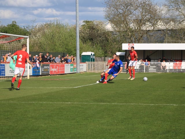 Brackley Town 0 Boston United 1. Photo: Oliver Atkin