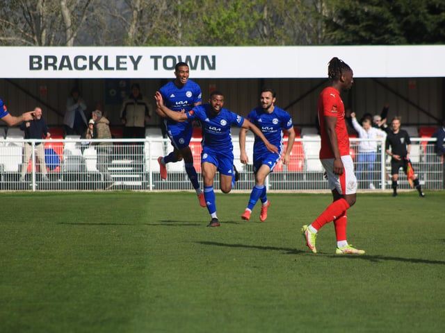 Brackley Town 0 Boston United 1. Photo: Oliver Atkin