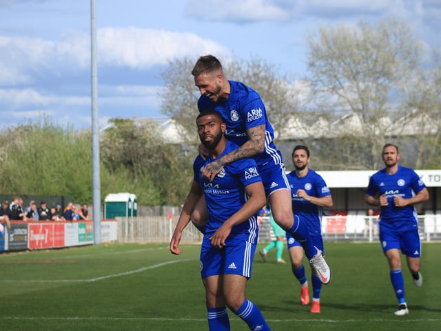 Brackley Town 0 Boston United 1. Photo: Oliver Atkin