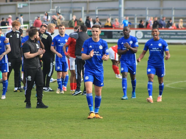 Brackley Town 0 Boston United 1. Photo: Oliver Atkin