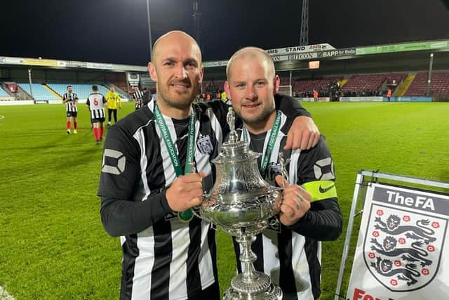 Pictured are Martin Pembleton and Wayne Graves with the Trophy.