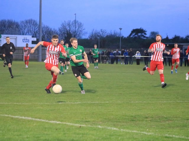 Sleaford Town 1 Anstey Nomads 0. Photo: Oliver Atkin
