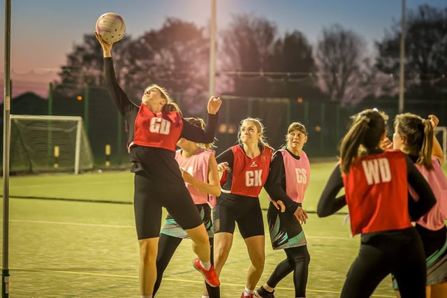 Boston Netball League action. Photo: David Dales