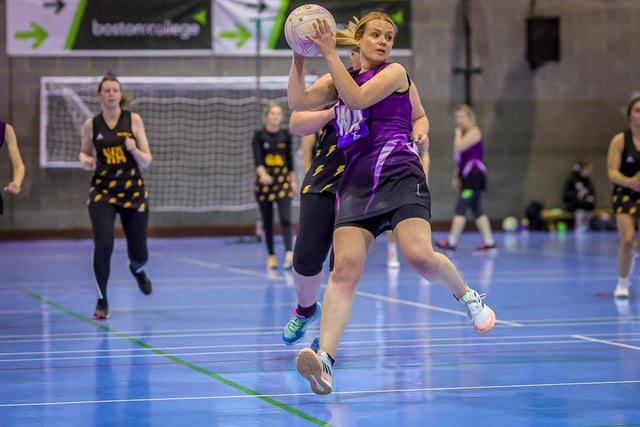 Boston Netball League action. Photo: David Dales