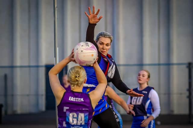 Boston Netball League action. Photo: David Dales