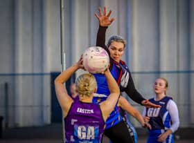 Boston Netball League action. Photo: David Dales