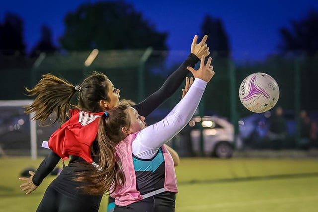 Boston Netball League action. Photo: David Dales