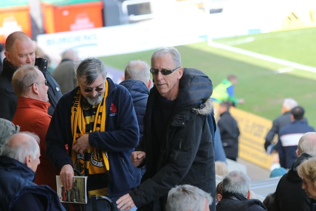 Fans watch Boston United v AFC Fylde.