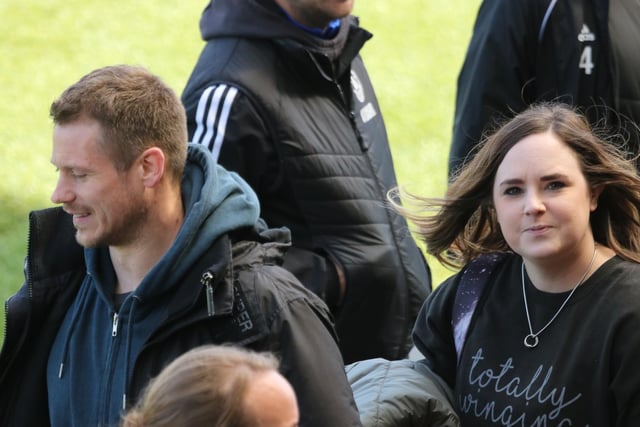 Fans watch Boston United v AFC Fylde.