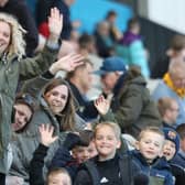 Fans watch Boston United v AFC Fylde.