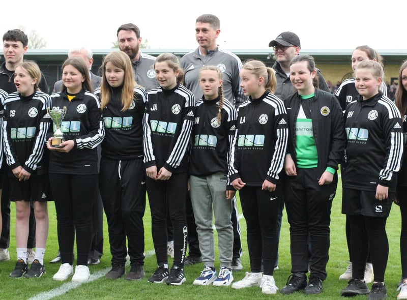 The girls' under 12s won the Dick Carrington Memorial Trophy Club Team of the Year. Photo: Oliver Atkin