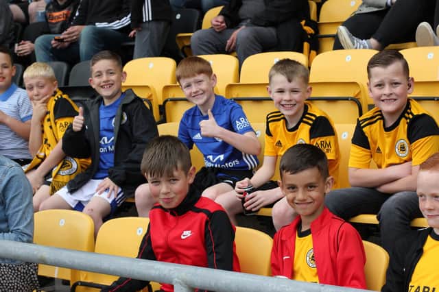 Supporters watch Boston United versus Gloucester City. Photo: Oliver Atkin