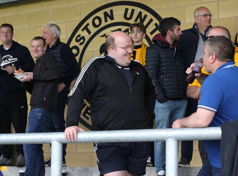 Supporters watch Boston United versus Gloucester City. Photo: Oliver Atkin