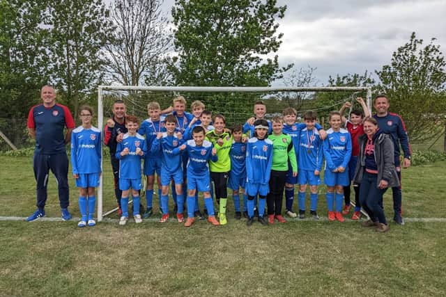 The Horncastle Town under 12s squad.