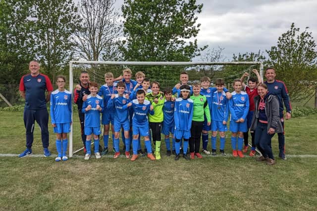 The Horncastle Town under 12s squad.