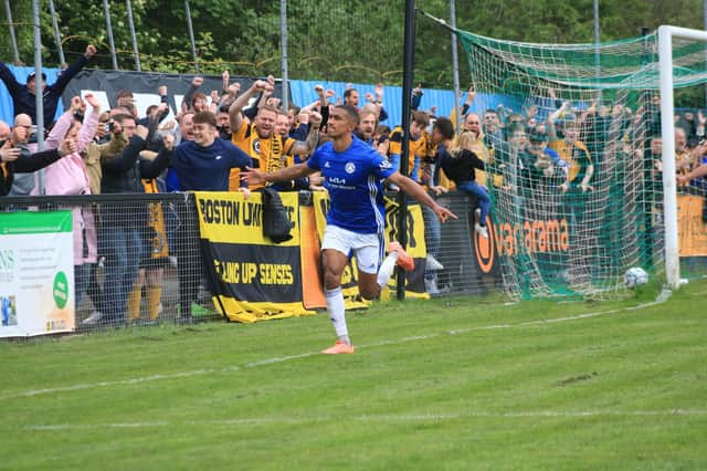 Farsley Celtic 0 Boston United 2. Photo: Oliver Atkin