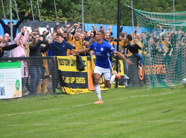 Farsley Celtic 0 Boston United 2. Photo: Oliver Atkin