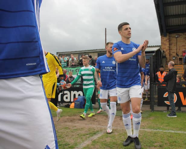 Boston United's Scott Duxbury wants to end a rocky season on a high. Photo: Oliver Atkin