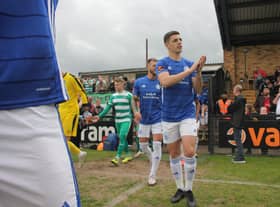 Boston United's Scott Duxbury wants to end a rocky season on a high. Photo: Oliver Atkin