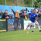 Danny Elliott wants to add to his 28 Boston United goals... but he wants promotion more. Photo: Oliver Atkin