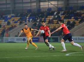 York City entertain Boston United. Photo: Oliver Atkin
