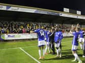 Boston United fans and players have enjoyed a special connection this month. Photo: Oliver Atkin