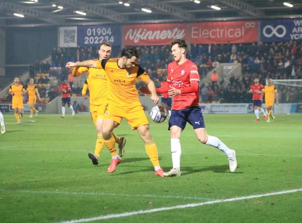 Boston travel to York on Saturday. Photo: Oliver Atkin