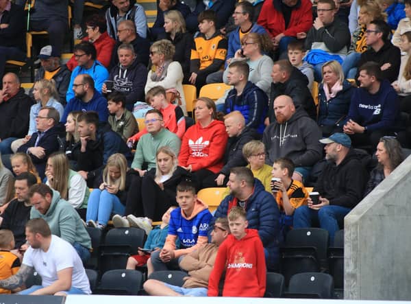 United fans will be able to watch at the Jakemans Community Stadium. Photo: Oliver Atkin