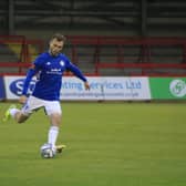 Shane Byrne went close with a free kick. Photo: Oliver Atkin