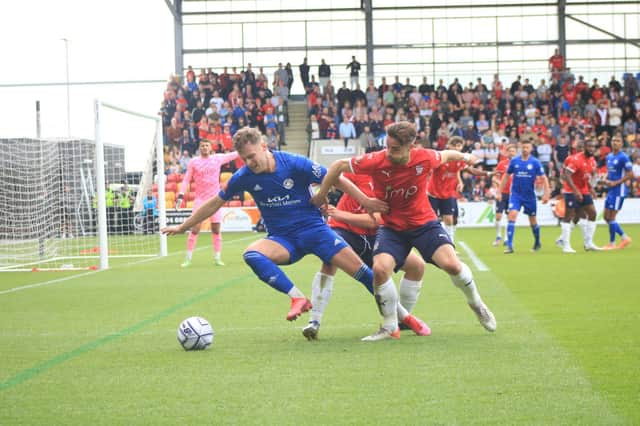 York City v Boston United. Photo: Oliver Atkin