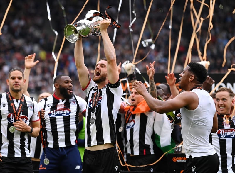 Grimsby Town beat Solihull Moors 2-1 to win promotion to League Two. Photo: Getty Images