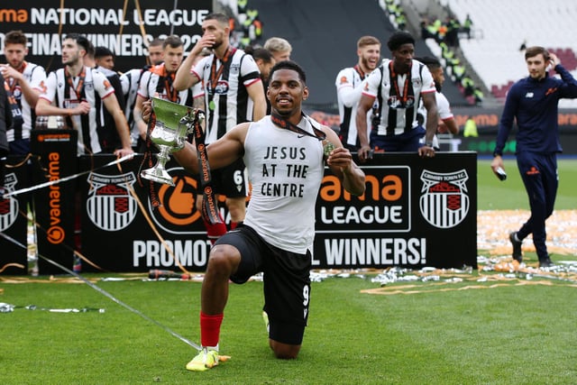 Grimsby Town beat Solihull Moors 2-1 to win promotion to League Two. Photo: Getty Images