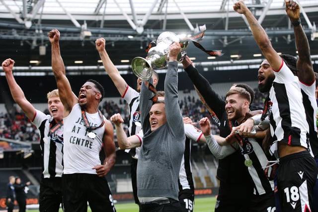 Grimsby Town beat Solihull Moors 2-1 to win promotion to League Two. Photo: Getty Images