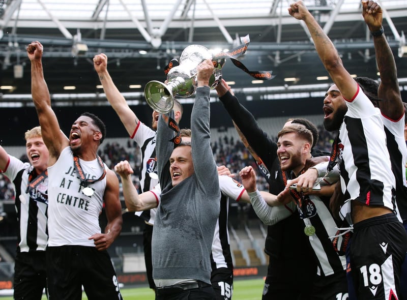 Grimsby Town beat Solihull Moors 2-1 to win promotion to League Two. Photo: Getty Images
