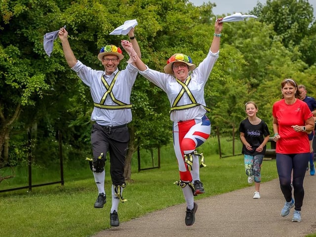 It was a mood of celebration at Boston parkrun. Photo: David Dales