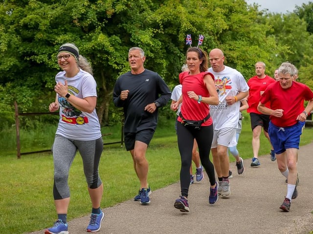 It was a mood of celebration at Boston parkrun. Photo: David Dales