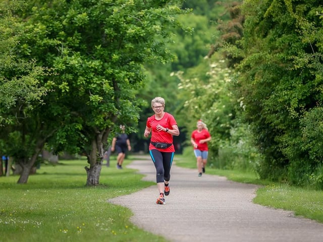 It was a mood of celebration at Boston parkrun. Photo: David Dales