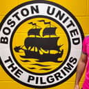 Pretty in pink! Platt is pictured in the new Pilgrims away shirt.