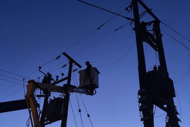 Western Power Distribution works. Library image