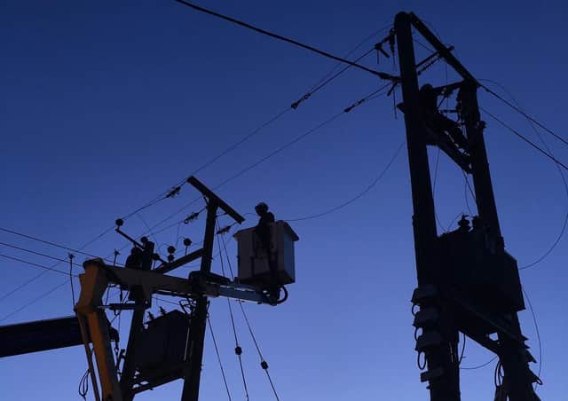 Western Power Distribution works. Library image